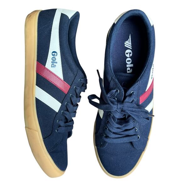 Gola Varsity Sneaker Trainer  | Mens 10, Navy / Gum  CMA331 EUC - Picture 11 of 14